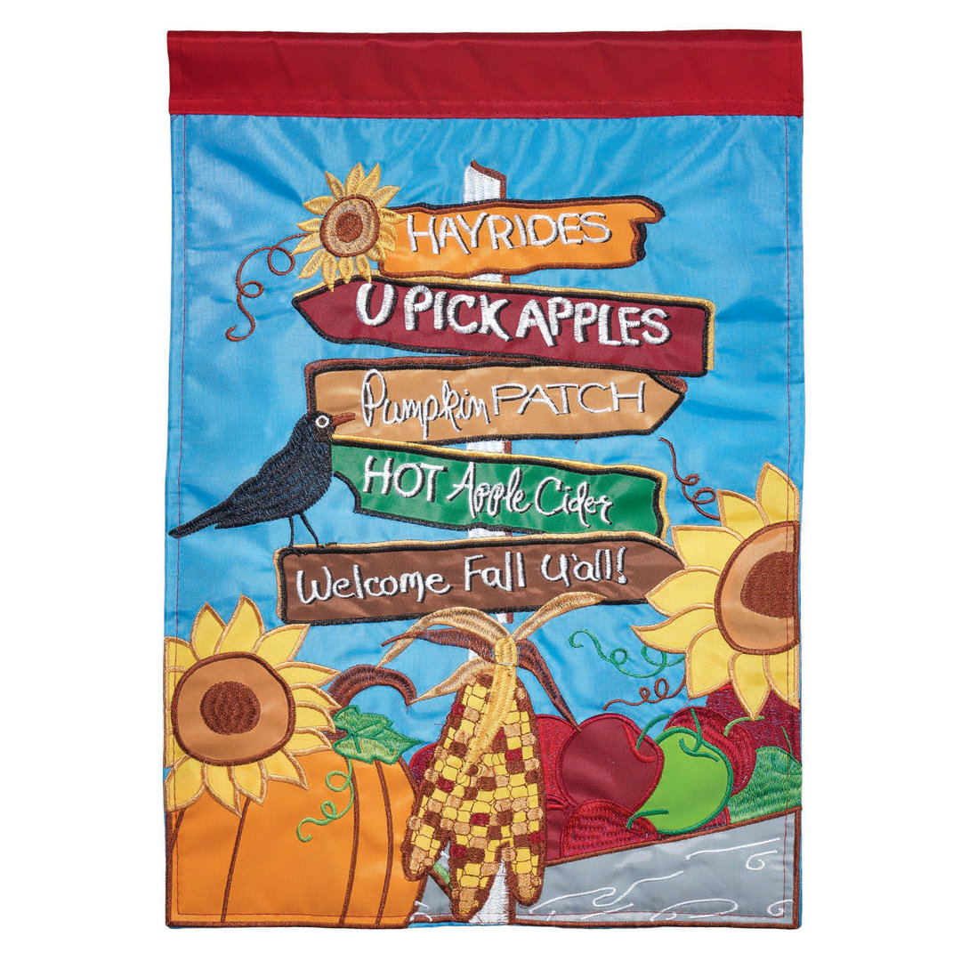 Garonzik Signs of Fall 2-Sided Nylon Garden Flag August Grove® 