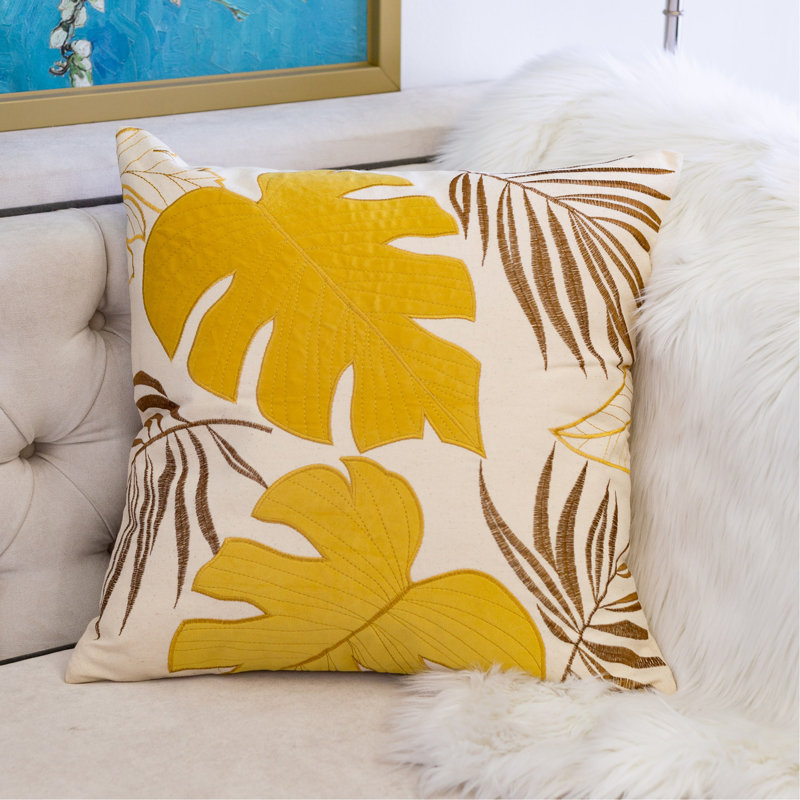 Coussin décoratif Autumn Vibes, Jaune