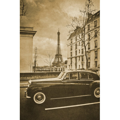 Mignonette Paris Sepia Photography - Wrapped Canvas Print