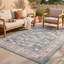 Tapis Thicket moderne à rayures effet pinceau, coloris turquoise, beige, gris, brun et blanc, lavable à la machine, antidérapant, à poils courts, idéal pour l'intérieur et l'extérieur, adapté aux animaux domestiques, pour salon, chambre, salle à manger, entrée, couloir, bureau.-955336380