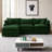 105" Modular Chenille Sectional Sofa 3-Seater L-Shape Couch with Ottoman Beige-116594554
