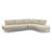 Isola 109" Outdoor Sectional With Gently Curved Lines