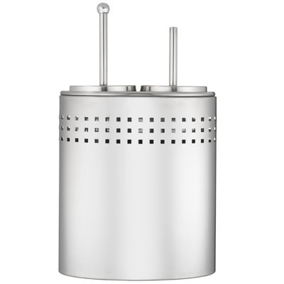 Brosse de toilette et piston autoportant en métal