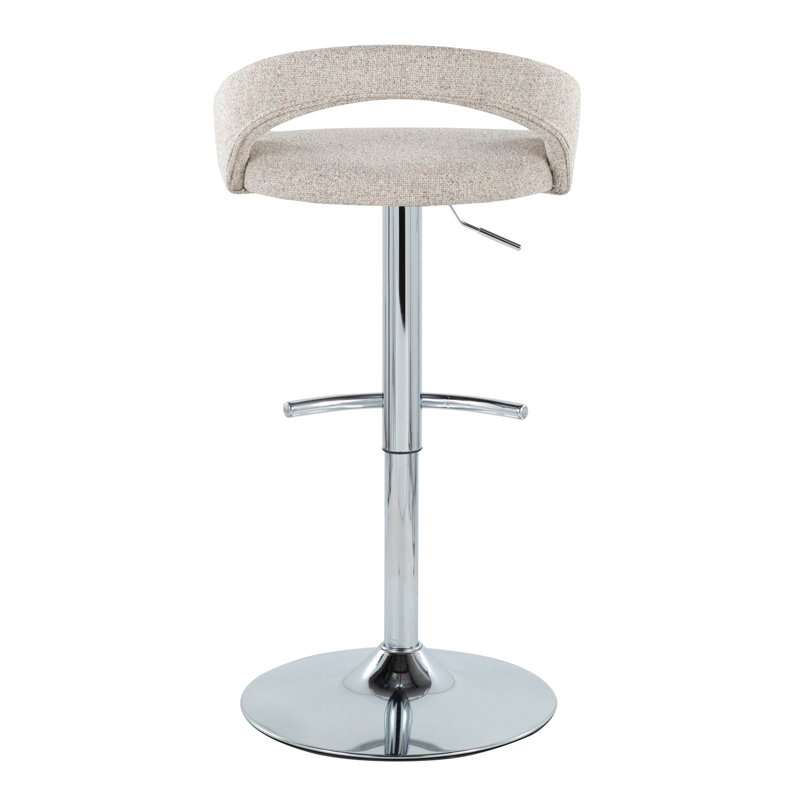 Tabouret de bar réglable, Argent