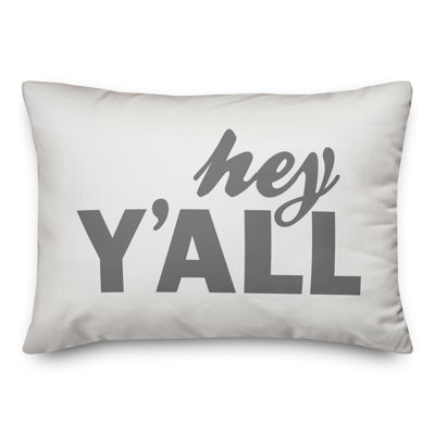  Housse et insert pour coussin rectangulaire Hey Y'all