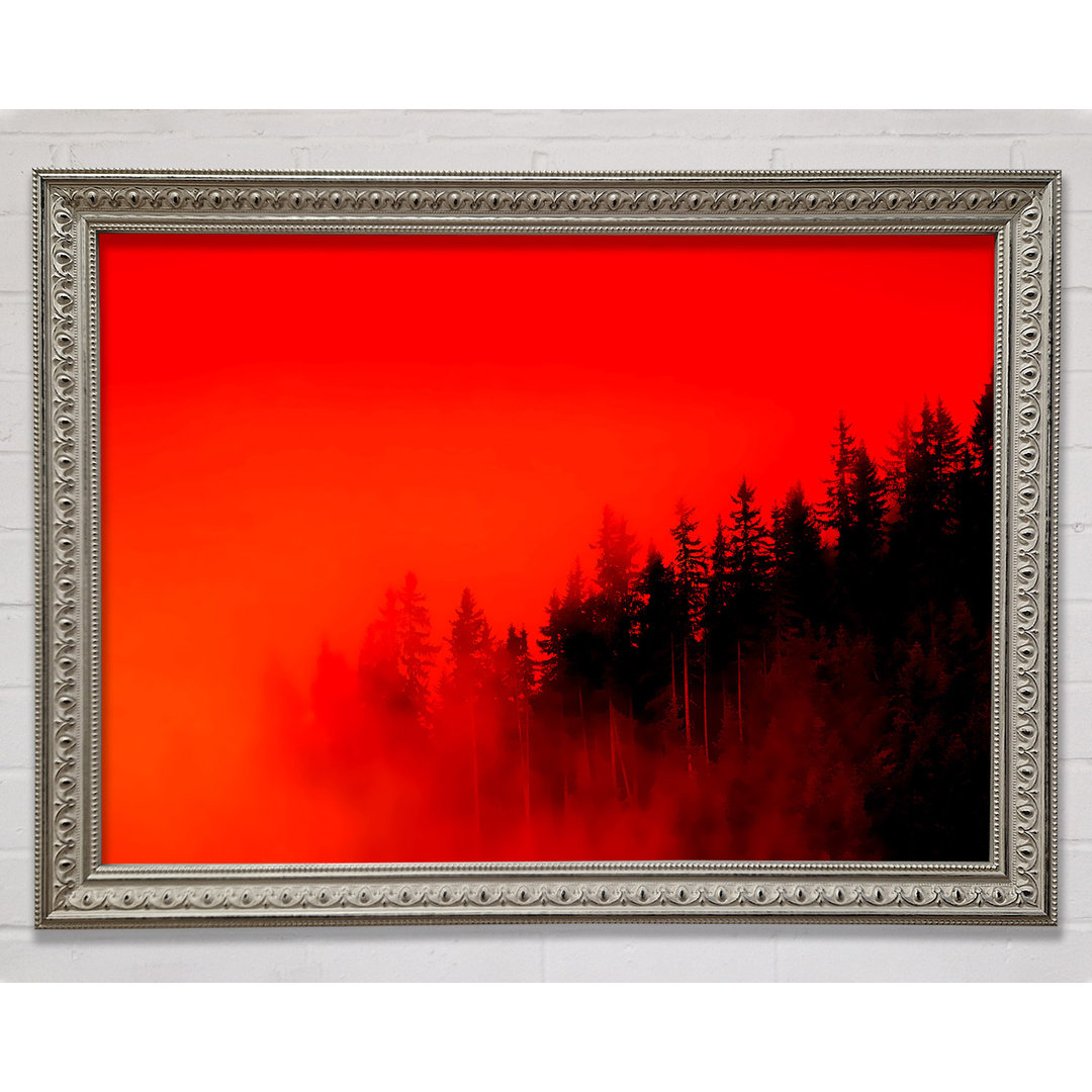 Red Mist Woodland - Einzelner Bilderrahmen Kunstdrucke