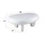 Table de bout contemporaine en bois synthétique l 30 po x P 19 po x H 15 po Wylie