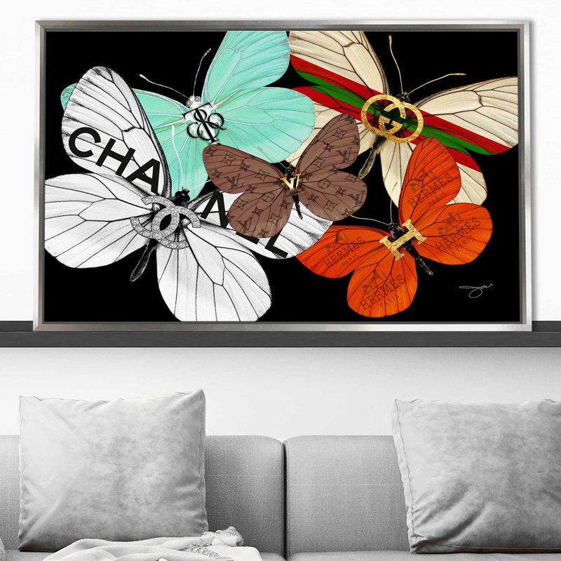 «Fly Away (Horizontal)» par Jodi - impression, Cadre flottant argent, H 21,5 po x l 33,5 po x P 2 po