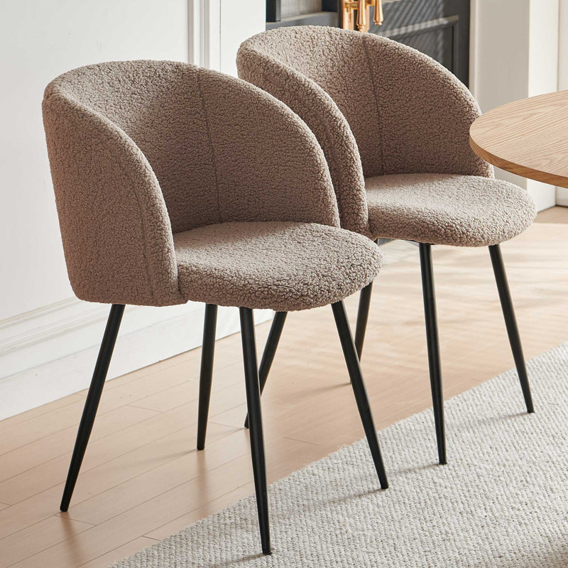 Maxton Fuax Fur Chair, Brown