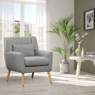 Fauteuil capitonné l 28,8 po Chineye