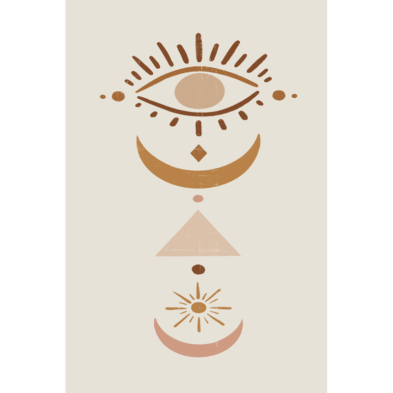 Mystic Symbols II by Victoria Barnes - No Frame Print on Canvas, 46cm H x 30cm W x 3.8cm D