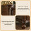 Armoire de rangement à 18 tiroirs de style américain en bois massif brun 18,11 po