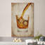 Impression sur toile rétro, rétro, verre à whisky bourbon, verre à vin et champagne-94537109