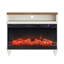 Meuble télé avec foyer électrique de 36 po pour téléviseur de 43 po, meuble de rangement en bois avec console pour salon