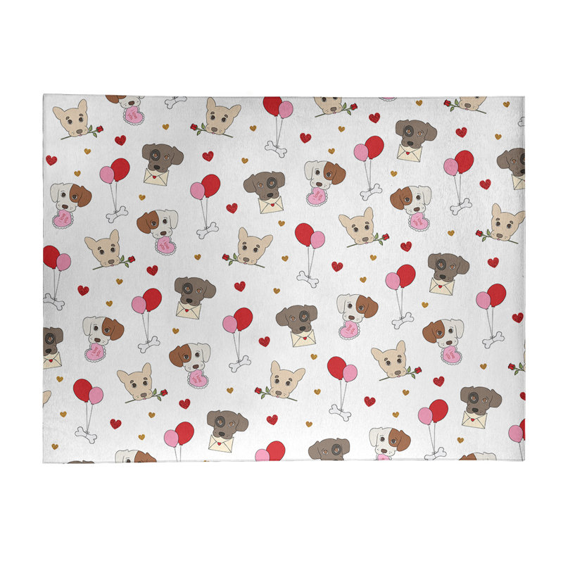 Tapis gris/rouge/rose fait main, Rectangle 9 pi x 12 pi