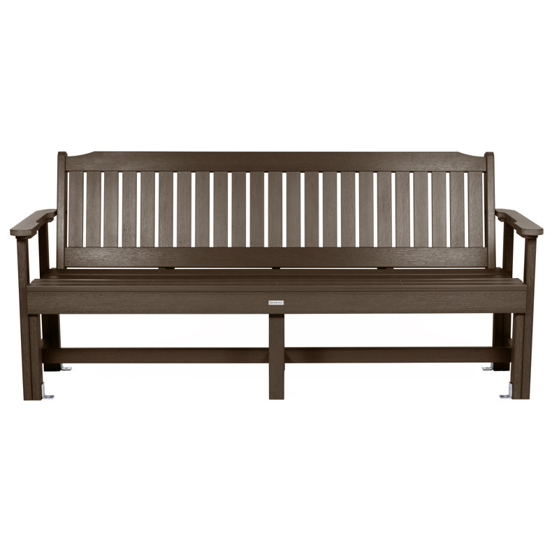 Lunz Outdoor Bench, Weathered Acorn