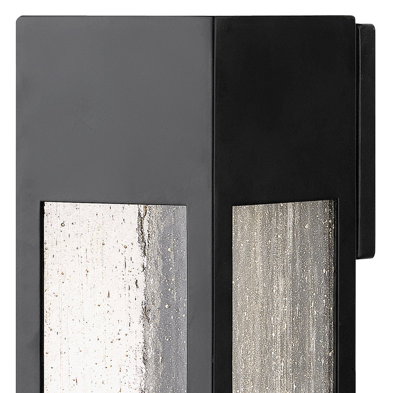 Plafonnier encastré d'extérieur à DEL Rook, Noir satiné, 6,5 W, H 12 po x l 4,8 po x P 4,8 po