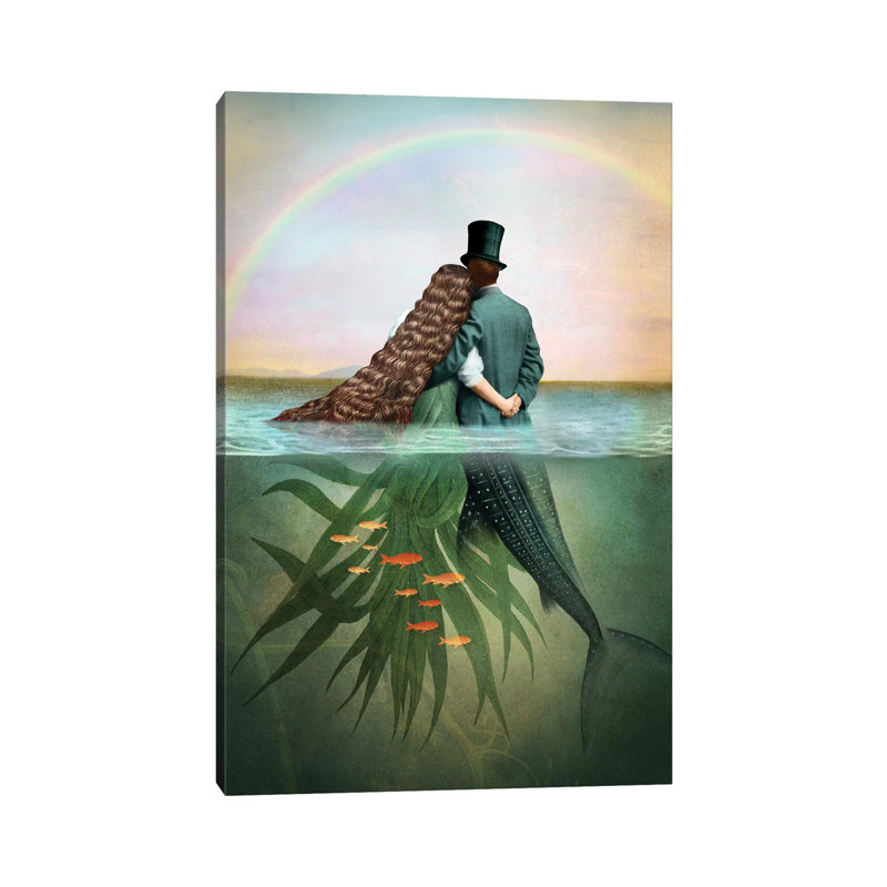 «Of Cups» par Catrin Welz-Stein - impression d'art graphique, H 26 po x l 18 po x 1,5 po, Toile tendue, Pas de tapis
