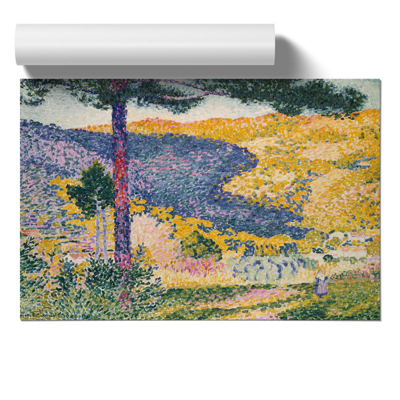 Valley With Fir by Henri-Edmond Cross - No Frame Painting, 42cm H x 59cm W x 0.1cm D