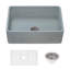 Fiamma 33" L x 20" W Farmhouse Kitchen Sink with Sink Grid and Drain Assembly-1960433638