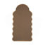 Miroir arqué en bois avec cadre unique