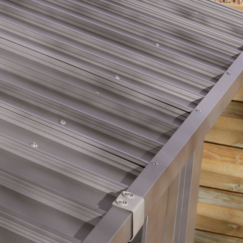 Rowlinson Brentvale Premium Apex Metal Shed 8x4