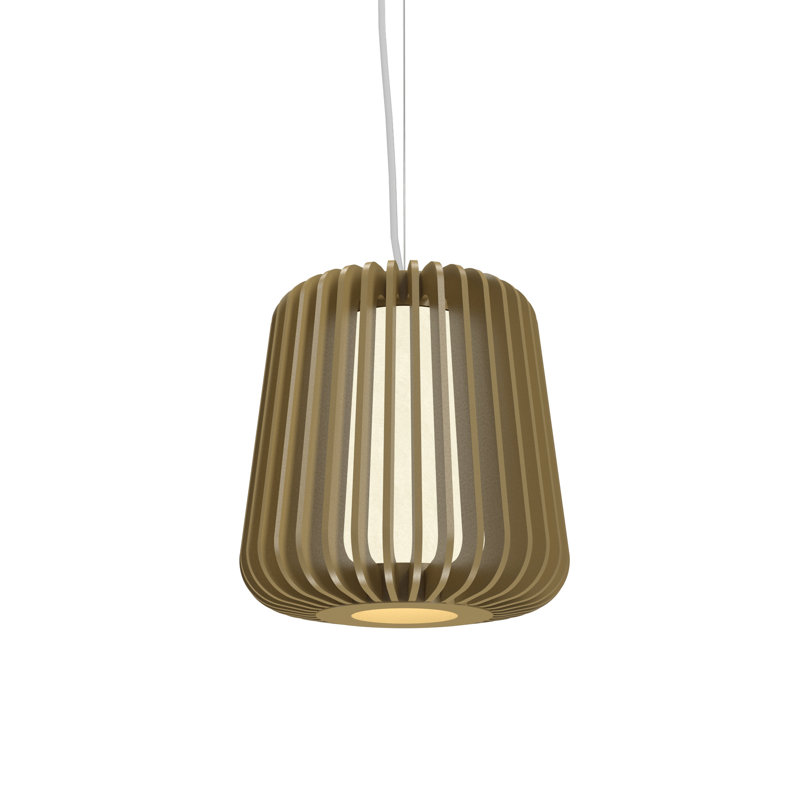 Stecche Di Legno 1 - Light Pendant, Imbuia, 13.65" H x 12.87" H x 12.87" D
