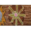 Tapis turc Oushak fait à la main brun 8 x 10