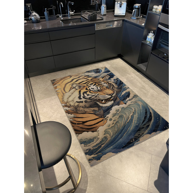 Tapis rectangulaire Yazmeen, Rectangle 4 pi x 6 pi 7 po