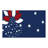 Star Floral Print Independence Day 60" x 120" Scalloped Rectangular Tablecloth for Dining Patio