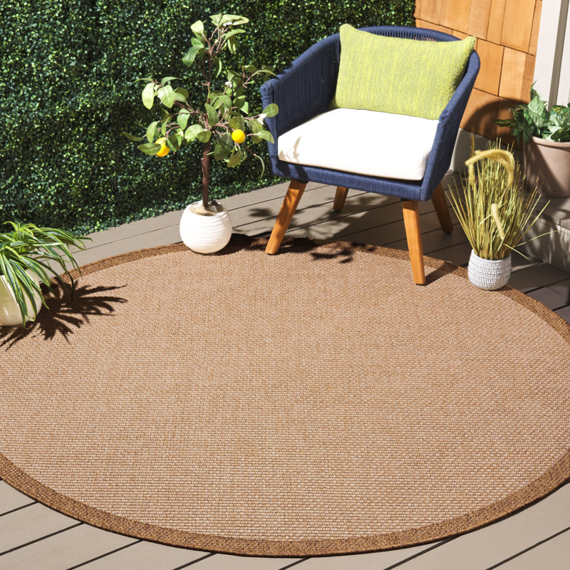 Tapis d'intérieur / extérieur en sisal Scheider, Rond 6 pi 7 po