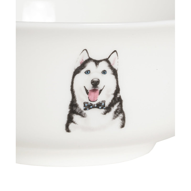 Bol en porcelaine - Husky