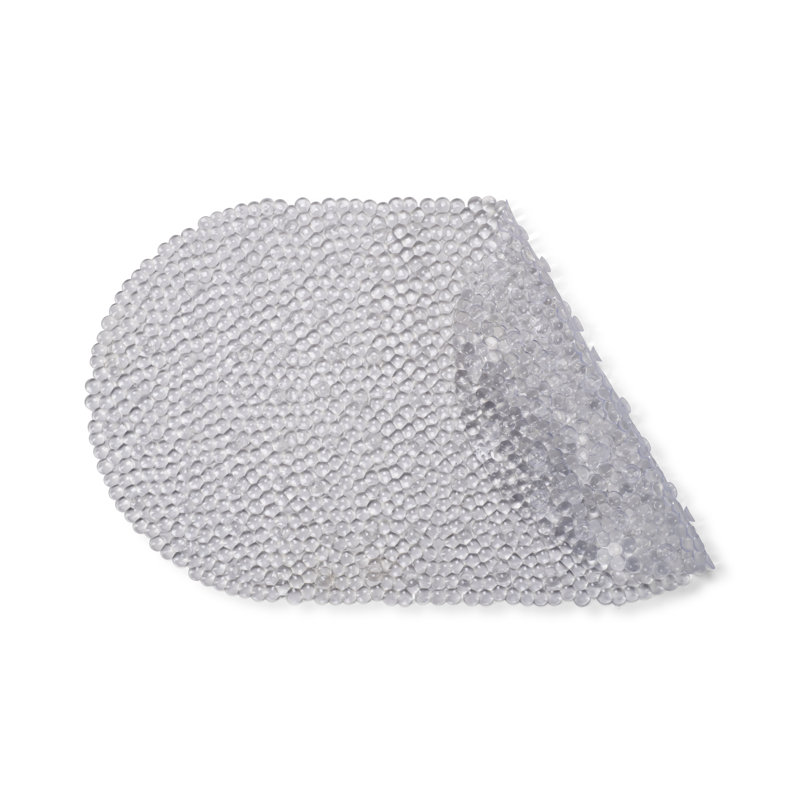 Small Bubbles Clear Non Slip Bath Mat with Secure Suction Cups 69 x 39cm