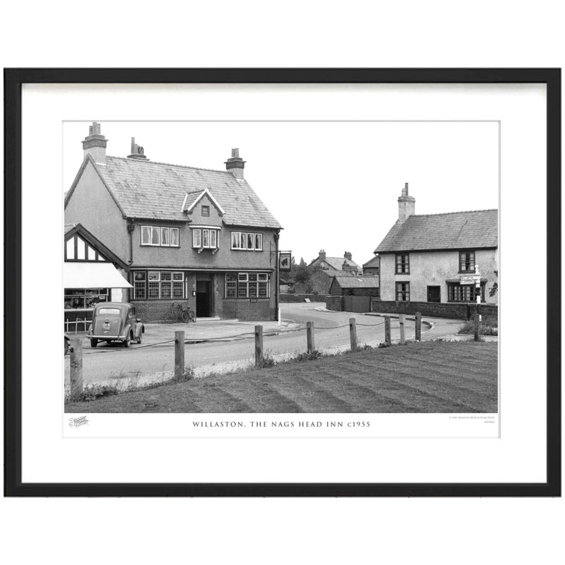 Willaston, The Nags Head Inn C1955 - Single Picture Frame Print, 45cm H x 60cm W x 2.3cm D