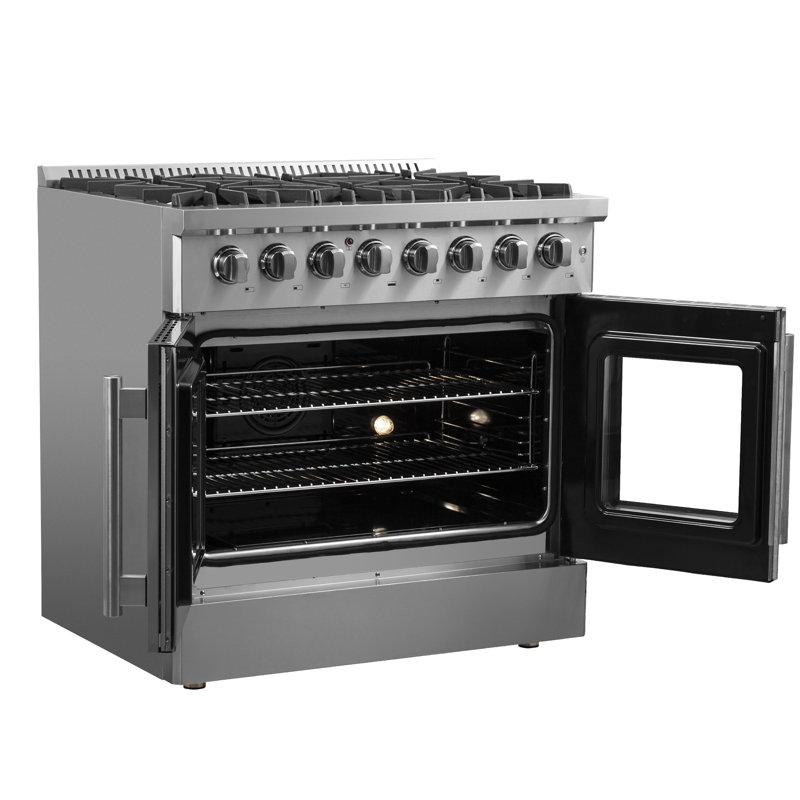 Galiano 36-inch Stainless Steel Dual Fuel French Door Range