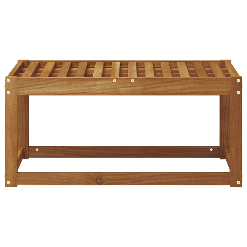 Solid Wood Outdoor Bench, 37cm H x 79cm W x 43cm D