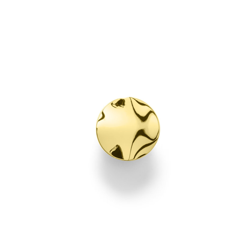 Ripple Hardware Knob, Gold, 1.75" / Small