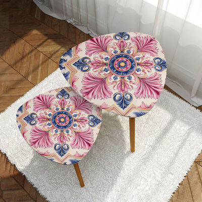 Ensemble de 2 tables basses gigognes Triangle