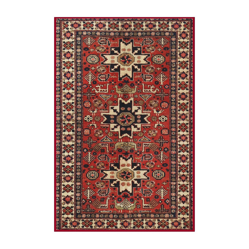 Tapis rouge à motif sud-ouest, Rectangle 5 pi x 8 pi