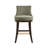 Lucia Modern Chenille Upholstered Bar Stool with Beech Wood Frame in Leaf Green-113050972-113050973-128620582