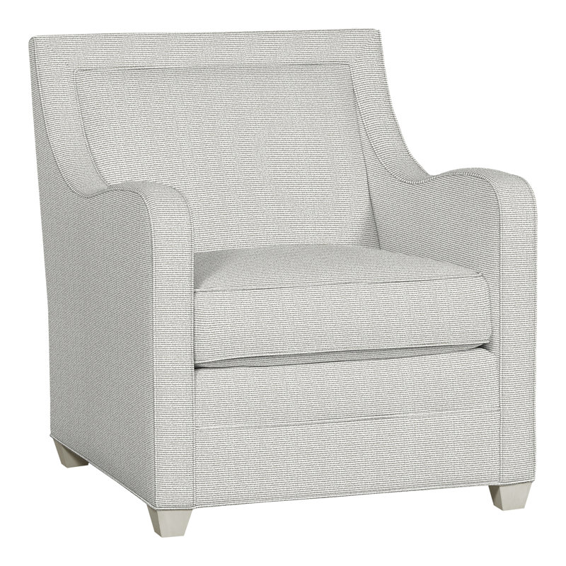 Haden Upholstered Armchair, Wrenn, Callaloo Cotton