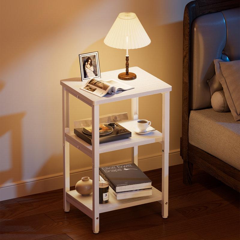 End Table, White, White