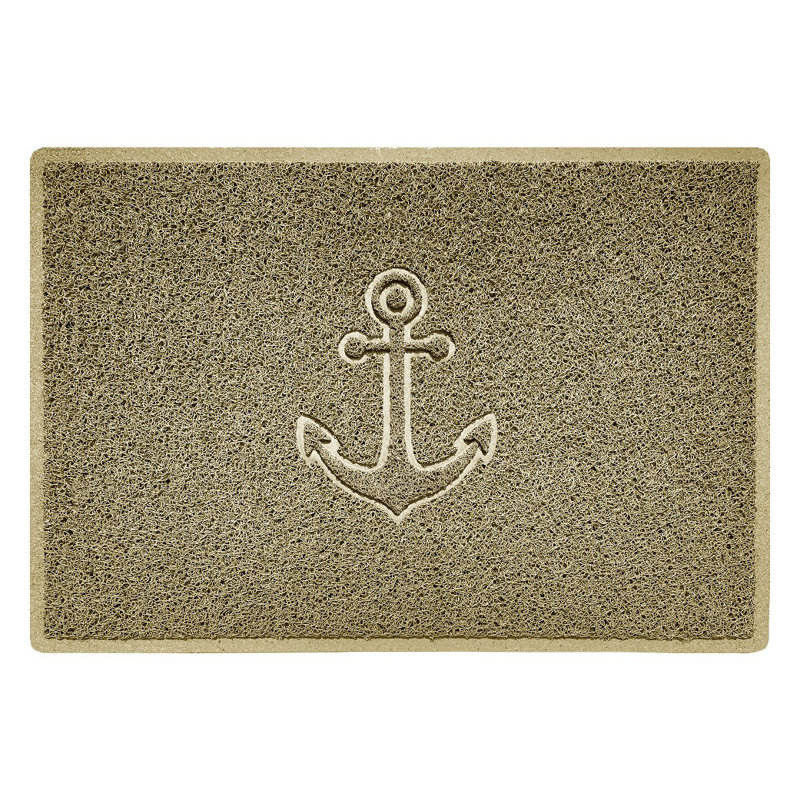 Non-Slip Indoor Door Mat, Beige, 1.2cm H x 90cm W x 60cm L