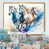 Toile avec cadre flottant or