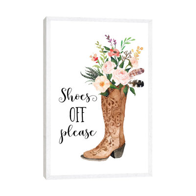 Shoes Off Please - Painting on Canvas