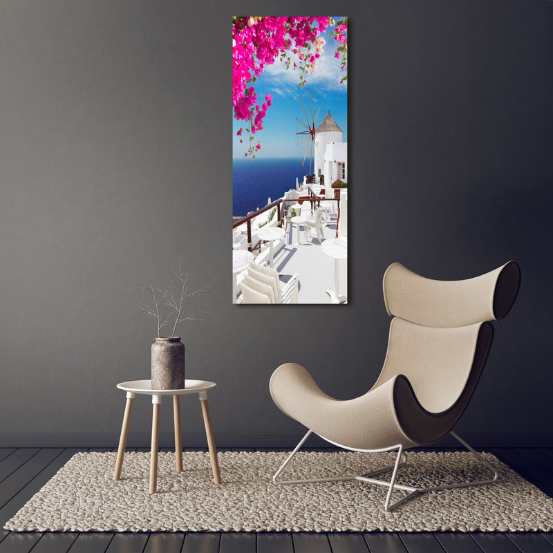 Santorini Greece - Wrapped Canvas Print