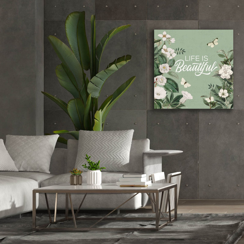 Art mural sur toile 3 "par Weathered Garden, H 37 po x l 37 po x P 1,5 po