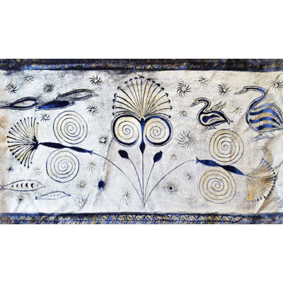 Papyrus Plant Velvet Rectangular Pillow Cover