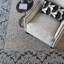 Responsible Wool Standard Flocked Damask Hand-Tufted Sustainable New Zealand Wool Traditional Area Rug Pecan Gray Black-35662657