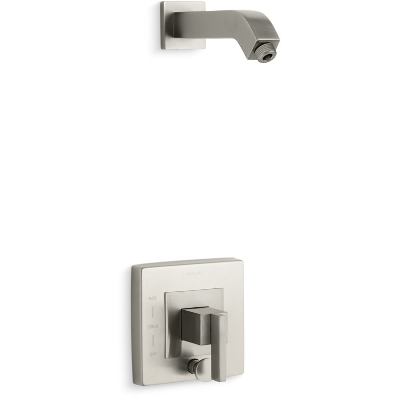 Ensemble de garniture de douche Loure Rite-Temp avec inverseur à bouton-poussoir, sans pomme de douche